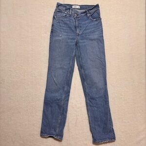 Abercrombie & Fitch 90s Straight Ultra High Rise Womens 27/4 Long Denim